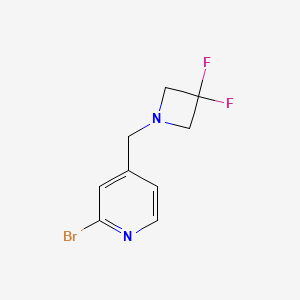 2-Bromo-4-[(3,3-difluoro-1-azetidinyl)methyl]pyridine