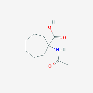 molecular formula C10H17NO3 B1370978 1-乙酰氨基环庚烷-1-羧酸 CAS No. 1097102-48-1