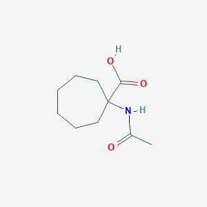 molecular formula C10H17NO3 B1370978 Ácido 1-acetamidocicloheptano-1-carboxílico CAS No. 1097102-48-1