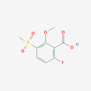 6-Fluoro-2-methoxy-3-(methylsulfonyl)benzoic Acid