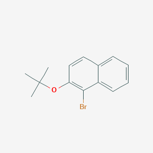 molecular formula C14H15BrO B13709785 1-Bromo-2-(tert-butoxy)naphthalene CAS No. 960309-89-1