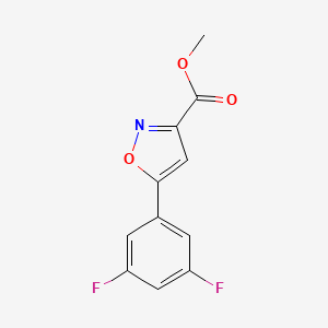 molecular formula C11H7F2NO3 B13709799 Methyl 5-(3,5-Difluorophenyl)isoxazole-3-carboxylate 