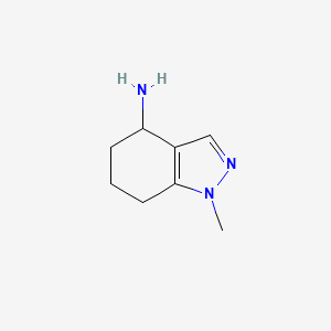 molecular formula C8H13N3 B1370981 1-甲基-4,5,6,7-四氢-1H-吲唑-4-胺 CAS No. 927803-64-3