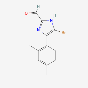 molecular formula C12H11BrN2O B13709816 5-Bromo-4-(2,4-dimethylphenyl)imidazole-2-carbaldehyde 