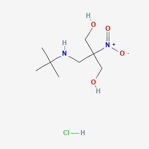 molecular formula C8H19ClN2O4 B13709848 2-[(tert-Butylamino)methyl]-2-nitropropane-1,3-diol Hydrochloride 