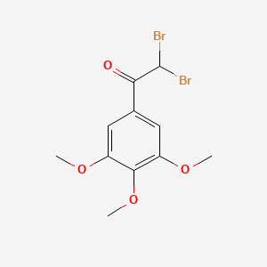 molecular formula C11H12Br2O4 B13709849 2,2-Dibromo-1-(3,4,5-trimethoxyphenyl)ethanone 