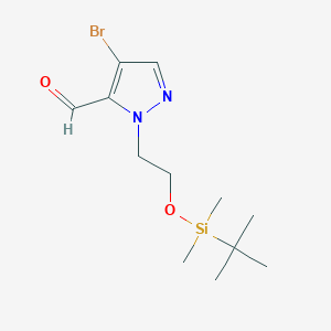 4-Bromo-1-[2-[(tert-butyldimethylsilyl)oxy]ethyl]-1H-pyrazole-5-carbaldehyde