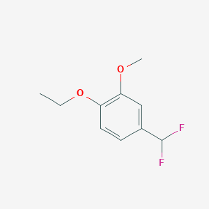 molecular formula C10H12F2O2 B13709907 5-(Difluoromethyl)-2-ethoxyanisole 