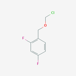 molecular formula C8H7ClF2O B13709916 1-[(Chloromethoxy)methyl]-2,4-difluorobenzene 