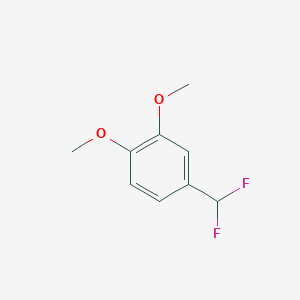 molecular formula C9H10F2O2 B13709923 4-(Difluoromethyl)-1,2-dimethoxybenzene 