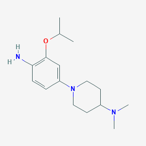 1-(4-Amino-3-isopropoxyphenyl)-N,N-dimethylpiperidin-4-amine