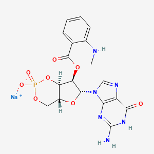 molecular formula C18H18N6NaO8P B13709939 2'-(N-Methylanthraniloyl) Guanosine 3',5'-Cyclic Monophosphate Sodium Salt 