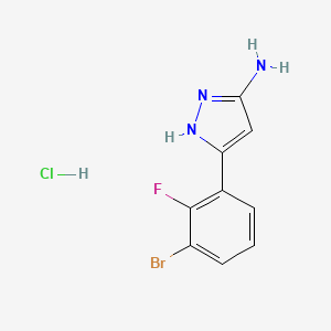 3-Amino-5-(3-bromo-2-fluorophenyl)pyrazole Hydrochloride