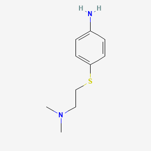 molecular formula C10H16N2S B1370995 4-{[2-(Dimethylamino)ethyl]sulfanyl}aniline CAS No. 857596-12-4