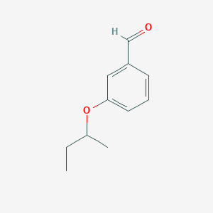 molecular formula C11H14O2 B1370996 3-Sec-butoxybenzaldehyde CAS No. 915924-09-3