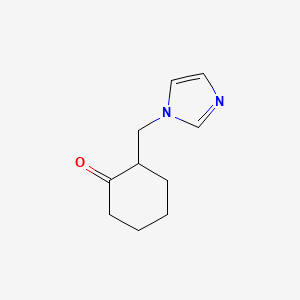 molecular formula C10H14N2O B13709998 2-(1H-imidazol-1-ylmethyl)cyclohexanone 