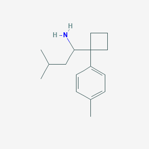 3-Methyl-1-[1-(4-methylphenyl)cyclobutyl]-1-butylamine