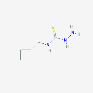 molecular formula C6H13N3S B1371002 3-Amino-1-(cyclobutylmethyl)thiourea CAS No. 1095592-96-3