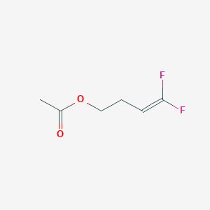 molecular formula C6H8F2O2 B13710020 4,4-Difluoro-3-butenylacetate 