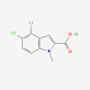 molecular formula C10H7Cl2NO2 B13710033 4,5-dichloro-1-methyl-1H-indole-2-carboxylic acid 