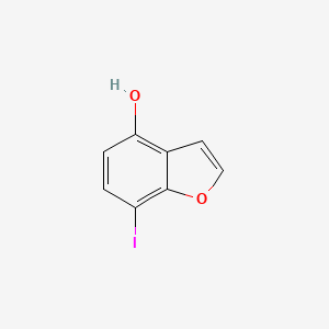 molecular formula C8H5IO2 B13710041 7-Iodobenzofuran-4-ol 