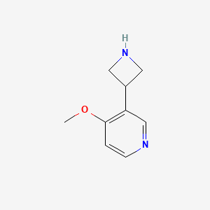 molecular formula C9H12N2O B13710047 3-(3-Azetidinyl)-4-methoxypyridine 