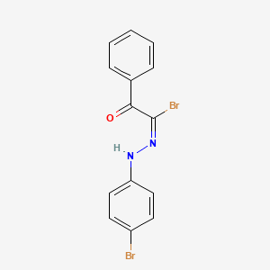 (1E)-N-(4-bromophenyl)-2-oxo-2-phenylethanehydrazonoyl bromide