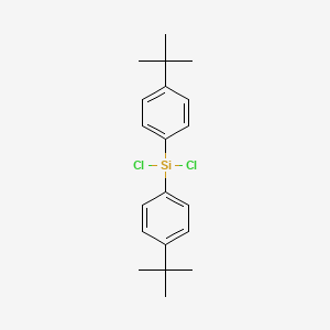 molecular formula C20H26Cl2Si B13710080 Bis[4-(tert-butyl)phenyl]dichlorosilane 