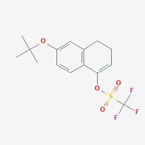 6-(Tert-butoxy)-3,4-dihydronaphthalen-1-yl trifluoromethanesulfonate