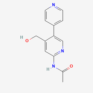 molecular formula C13H13N3O2 B13710138 N-(4-(Hydroxymethyl)-[3,4'-bipyridin]-6-yl)acetamide 