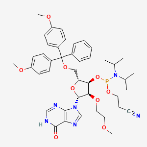 molecular formula C43H53N6O9P B13710149 DMTr-MOE-Inosine-3-CED-phosphoramidite 