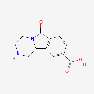 6-Oxo-1,2,3,4,6,10b-hexahydropyrazino[2,1-a]isoindole-9-carboxylic acid