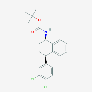 tert-Butyl (cis-4-(3,4-dichlorophenyl)-1,2,3,4-tetrahydronaphthalen-1-yl)carbamate