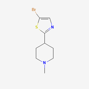 5-Bromo-2-(1-methyl-4-piperidyl)thiazole