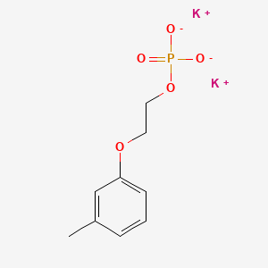 molecular formula C9H11K2O5P B13710220 Potassium 2-(m-Tolyloxy)ethyl Phosphate CAS No. 66057-30-5