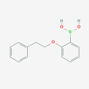 molecular formula C14H15BO3 B1371024 [2-(2-Phenylethoxy)phenyl]boronic acid CAS No. 1313761-41-9