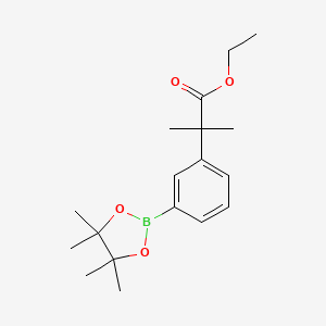 3-(1-Ethoxy-2-methyl-1-oxo-2-propyl)phenylboronic Acid Pinacol Ester