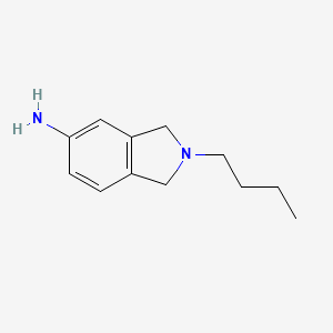 molecular formula C12H18N2 B1371028 2-butyl-2,3-dihydro-1H-isoindol-5-amine CAS No. 1099643-57-8