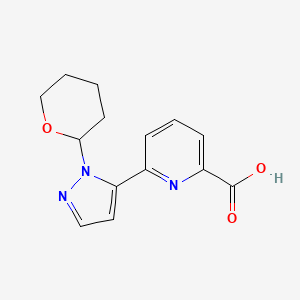 6-(1-(Tetrahydro-2H-pyran-2-yl)-1H-pyrazol-5-yl)picolinic acid