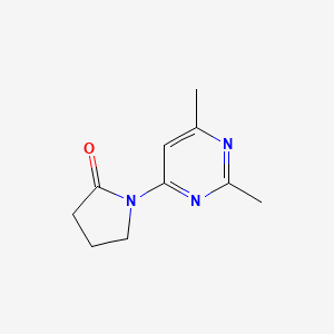 molecular formula C10H13N3O B13710303 1-(2,6-Dimethyl-4-pyrimidinyl)-2-pyrrolidinone 