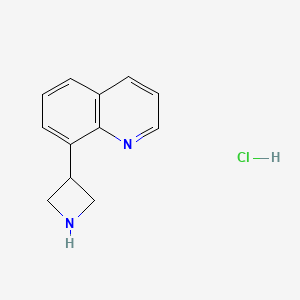 molecular formula C12H13ClN2 B13710307 8-(3-Azetidinyl)quinoline Hydrochloride 