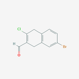 7-Bromo-3-chloro-1,4-dihydronaphthalene-2-carbaldehyde