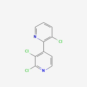 molecular formula C10H5Cl3N2 B13710389 2',3,3'-Trichloro-2,4-bipyridine CAS No. 1020253-82-0