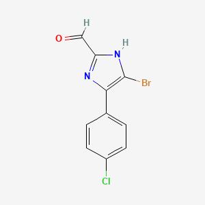 5-Bromo-4-(4-chlorophenyl)imidazole-2-carbaldehyde