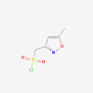 molecular formula C5H6ClNO3S B1371041 (5-Methyl-1,2-oxazol-3-yl)methanesulfonyl chloride CAS No. 1000932-59-1