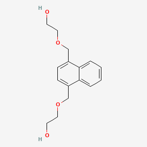 molecular formula C16H20O4 B13710432 2,2'-((Naphthalene-1,4-diylbis(methylene))bis(oxy))diethanol 