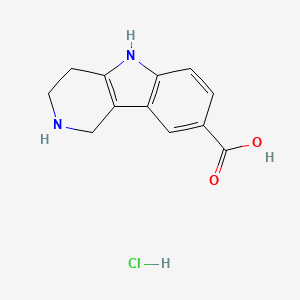 1H,2H,3H,4H,5H-pyrido[4,3-b]indole-8-carboxylic acid hydrochloride