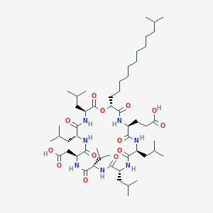 cyclo[Asp-D-Leu-Leu-D-ONle(isononyl)(isononyl)-Glu-Leu-D-Leu-Val]