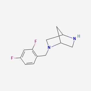 molecular formula C12H14F2N2 B13710448 2-(2,4-Difluorobenzyl)-2,5-diazabicyclo[2.2.1]heptane 