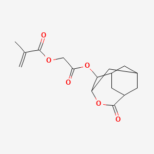 molecular formula C16H20O6 B13710483 2-Oxo-2-((5-oxo-4-oxatricyclo[4.3.1.13,8]undecan-2-yl)oxy)ethyl methacrylate 